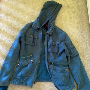 Combat blue cargo jacket